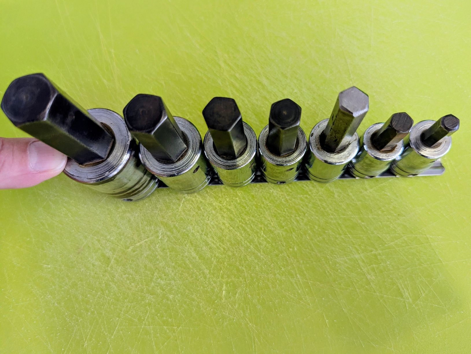Snap-on Tutti gli attrezzi: Snap-On Inbus-Nusssatz, 7-teilig, 1/2" Antrieb – Usato da Guntershausen venduto da Ricoola 2