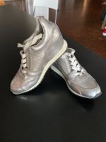 Keilturnschuhe in Silber