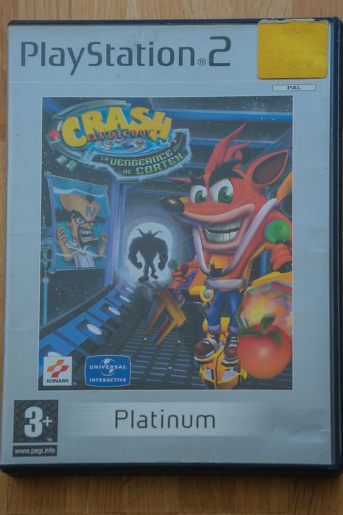 CRASH BANDICOOT LA Vengeance De Cortex - Platinum - PS2 - PAL FR - Avec