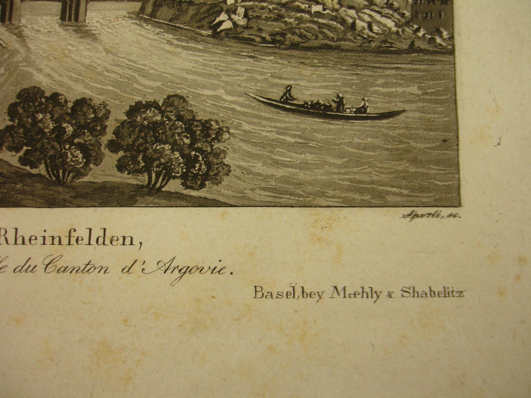 Stiche: RHEINFELDEN, AQUATINTA 1836 – Gebraucht aus Grüningen von Kartensammler 4