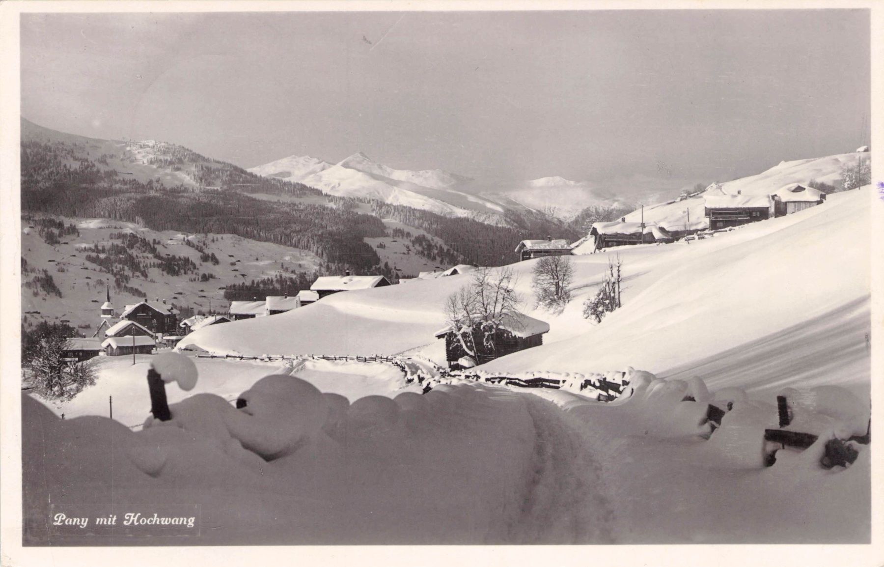 Ansichtskarten: Pany GR // 1936 Hochwang // Winter – Gebraucht aus Basel von intermezzo12