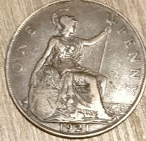 Alte Münze 1 Penny 1921- Sammlerstück für Münzliebhaber