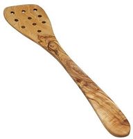 Pfannenwender 30 cm aus Olivenholz Gelocht