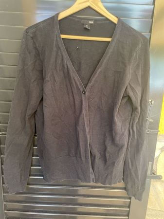 Damen Mädchen Jacke schwarz L (H&M)/83% Baumwolle