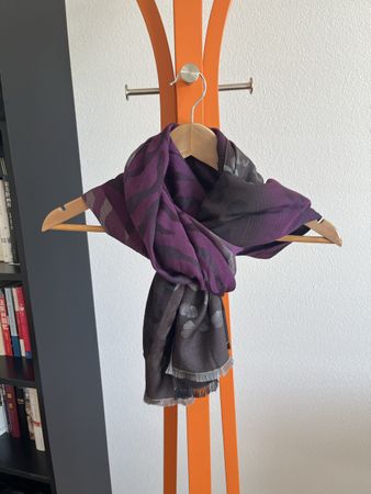 Stylish Purple Print Scarf - Ideal for spring/ autumn