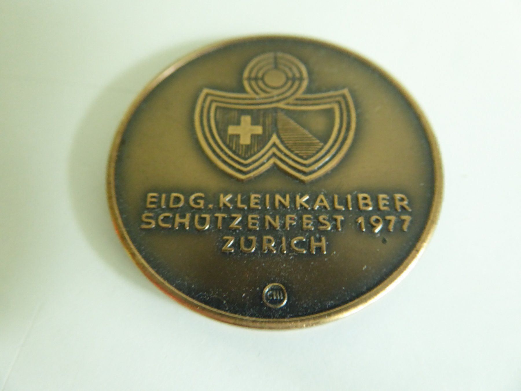 Medaillen: 1977  Eidg. Kleinkalieber Schützenfest – Gebraucht aus Zürich von Chaeffeler 1