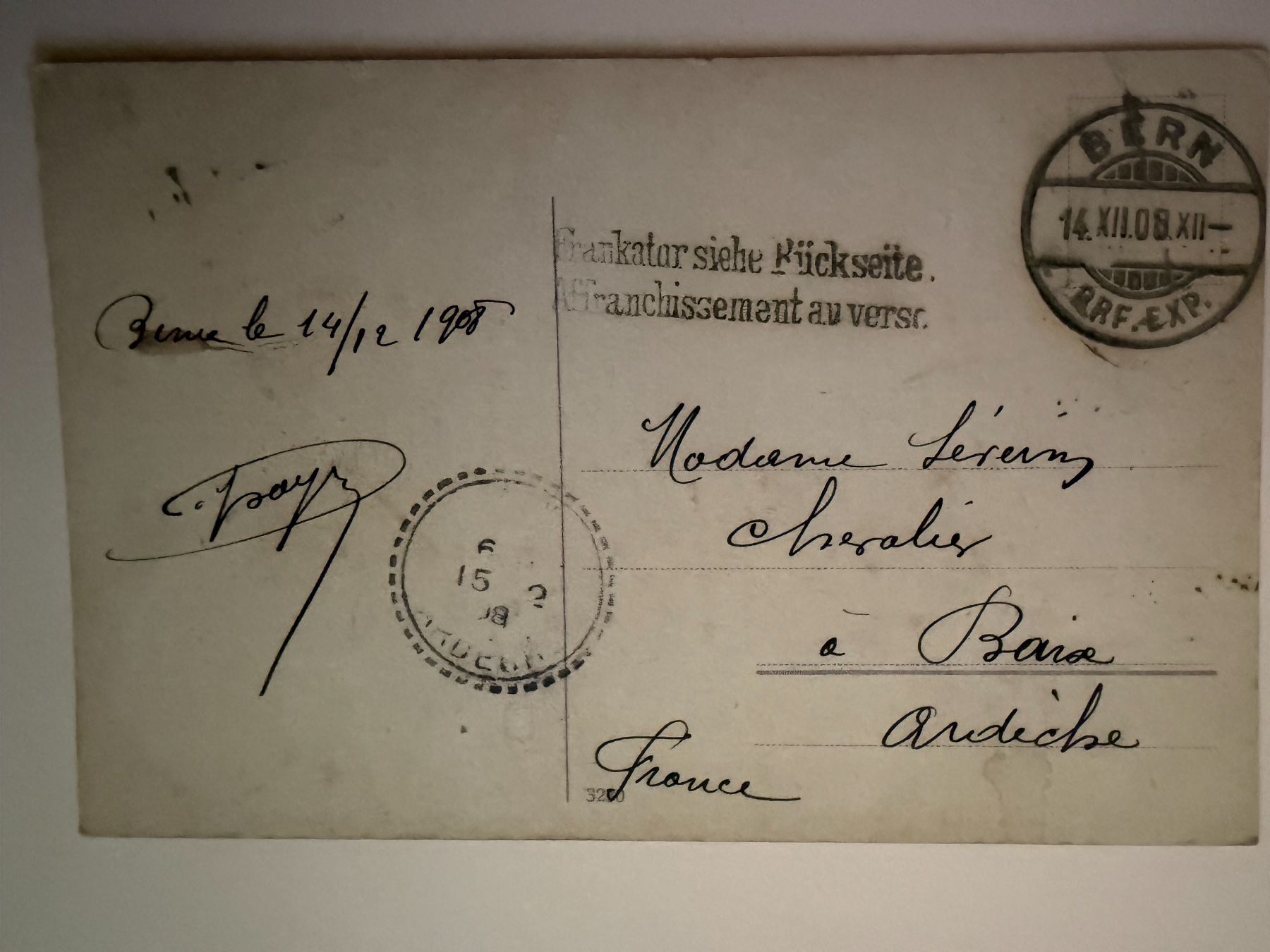 Cartoline postali: Bern -Bundeshaus 1908 (Seitenansicht) - Ansichtskarte – Usato da Tegerfelden venduto da siebenmacky 1
