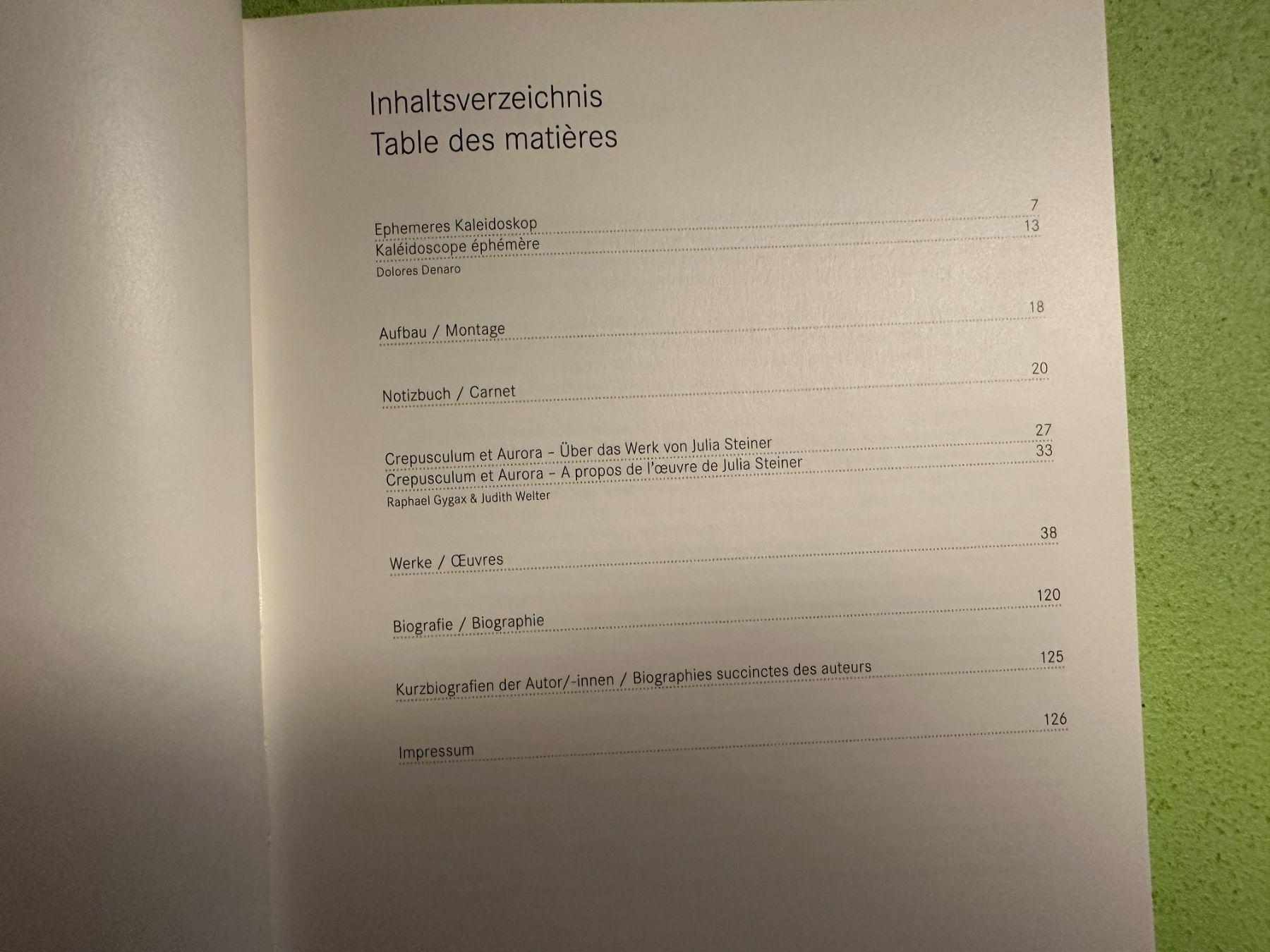 Libri: Julia Steiner: Kaleidoskop. d/f – Usato da Zürich venduto da allp 2