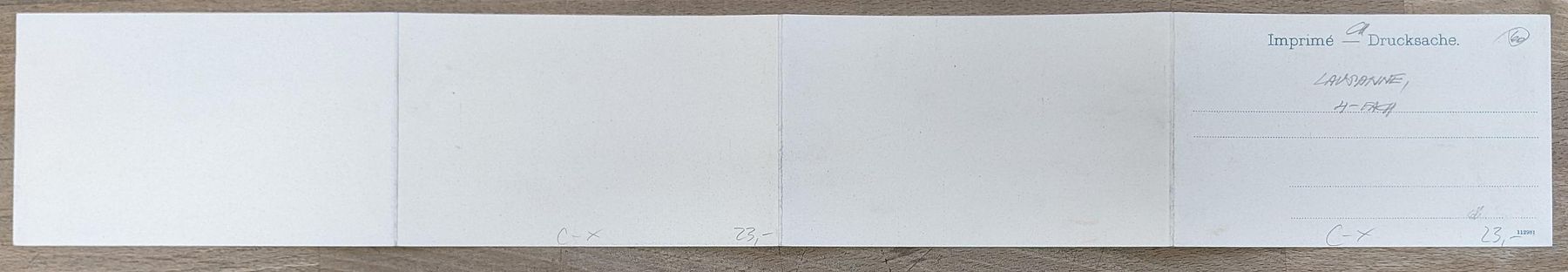 Cartoline postali: Klapp-AK Lausanne, Panoramaansicht mit H – Usato da Berlin venduto da bartko-reher 1