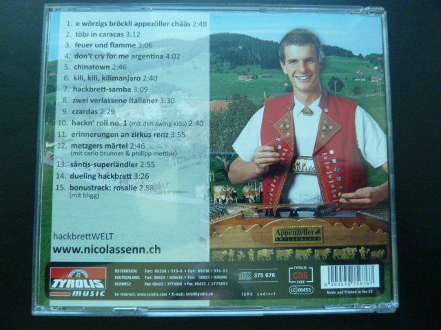 CD: Nicolas Senn - Hackbrett Welt – Usato da Au ZH venduto da sikoku 2