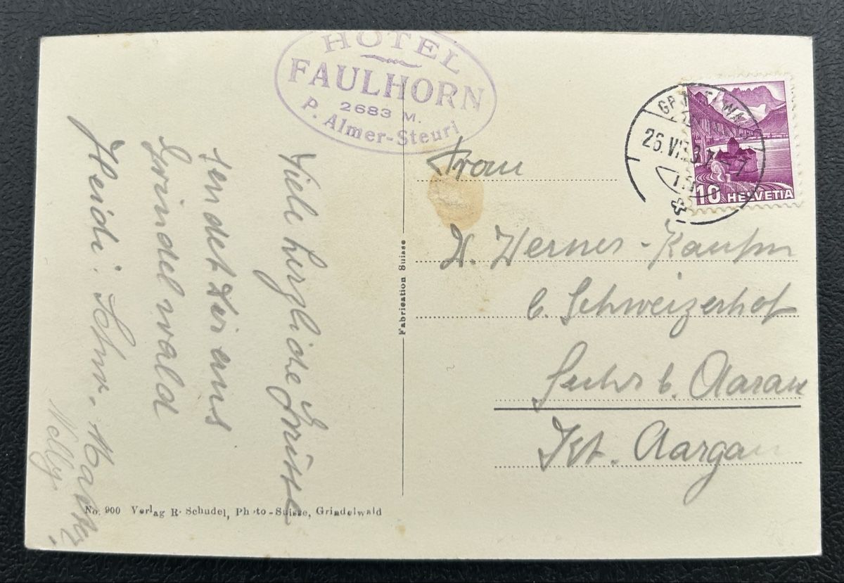 Cartes postales: Faulhorn Post – D'occasion à Horw par Tellbub 1