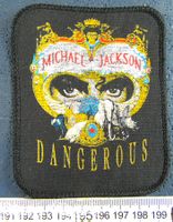 MICHAEL JACKSON MUSIC "DANGEROUS" PATCH AUFNÄHER OHNE LEIM