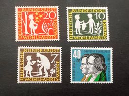Deutsche Bundespost 1959 Mi. Nr. 322-325  ** Luxus  (2218)