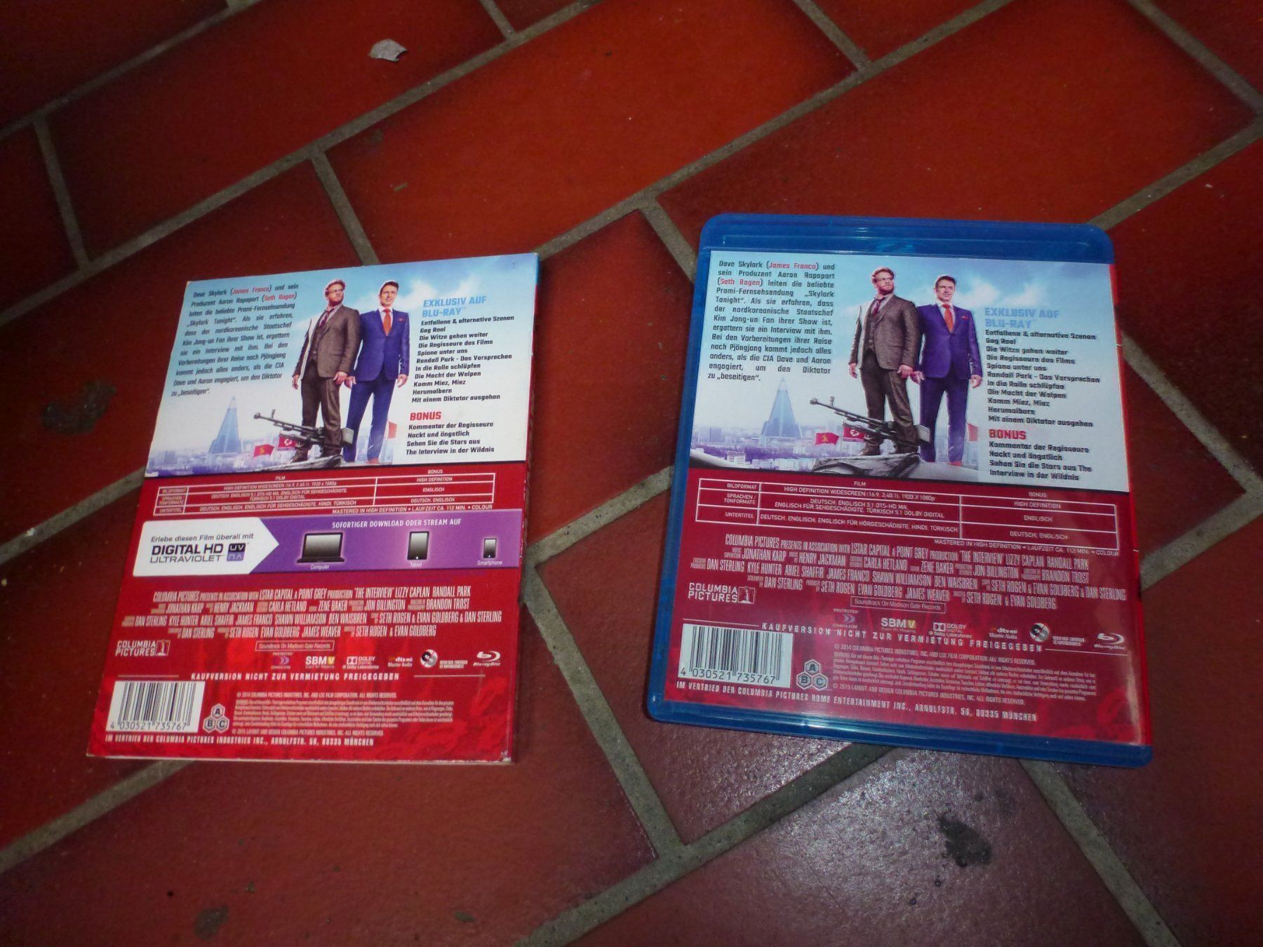 Alle DVDs: The Interview BLU-RAY – Gebraucht aus Olten von Disc-Verkauf 2
