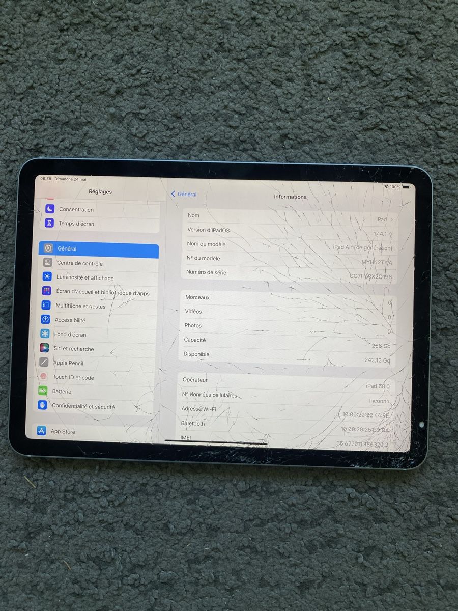 Apple Tablet PC: iPad Air 4 génération 256, GO – Usato da Genève venduto da eth_6qs6 2