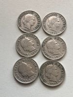 Lot mit 6 Stk. 5 Rp. 1921