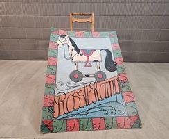 1970s Rössli Hü Ausstellungsgemälde, Bodensee Spielzeugladen