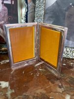 MINI FOTORAHMEN für Tasche, Reisen, versilbert, vintage