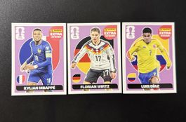 3x Extra Stickers Mbappé + Wirtz + Diaz violet