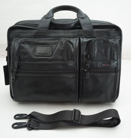 Tumi Alpha / grosse Laptoptasche aus Nappaleder