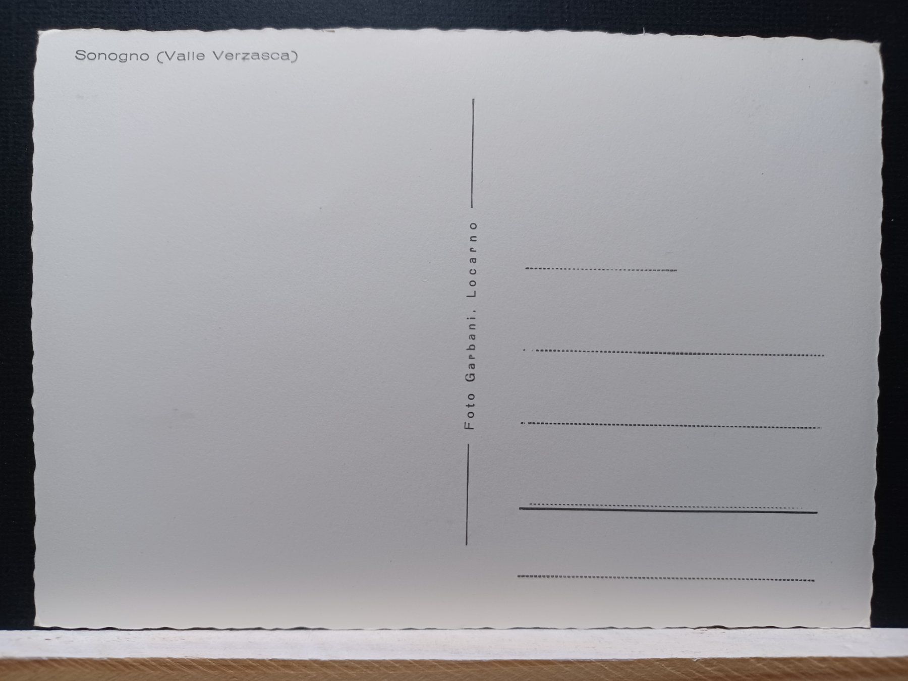 Cartoline postali: Sonogno (Valle Vercasca) – Usato da Aarau Rohr venduto da mgvw 1
