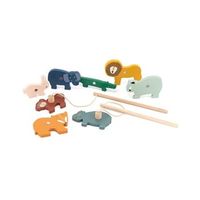 Jeu de pêche en bois / Angelspiel aus Holz