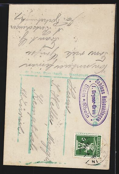 Cartoline postali: Stein am Rhein, Schloss Hohenklingen, Ei – Usato da Berlin venduto da bartko-reher 1
