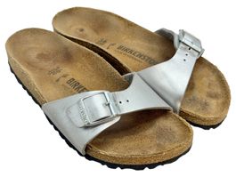 Sandales Birkenstock argentées . Pointure 36