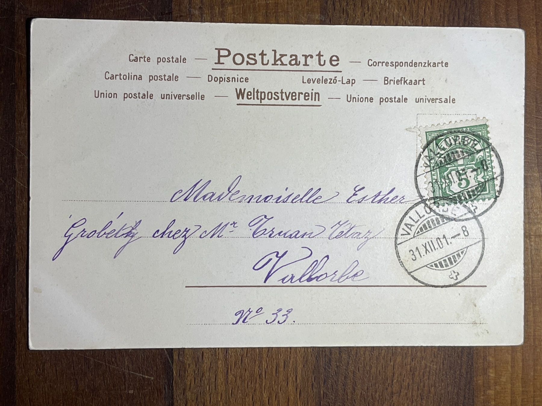 Cartoline postali: AntikePostkarte, mit Portrait eines Mädchens – Usato da Strengelbach venduto da Aschatan5 1