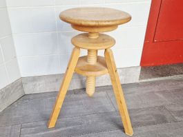 Drehhocker aus Holz höhenverstellbar guter Zustand
