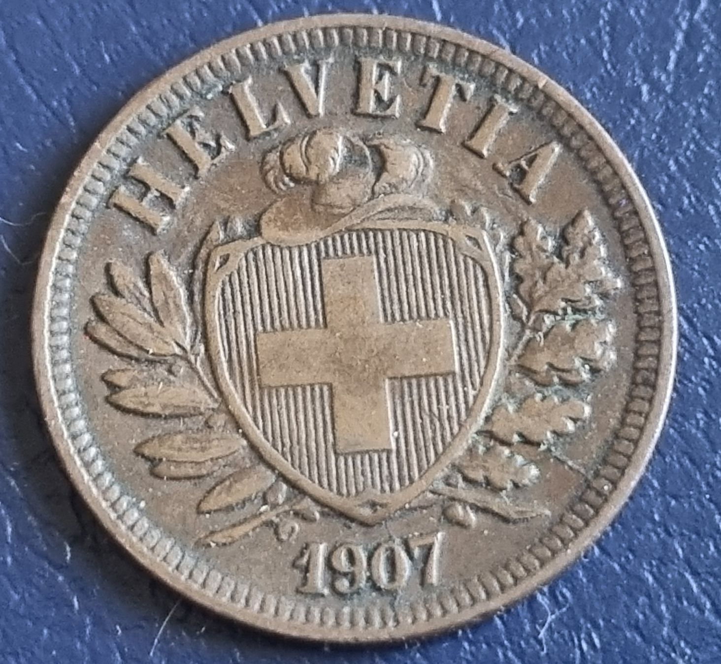 Tutti le monete: 2 RAPPEN SCHWEIZ - 1907  – Usato da Heimenschwand venduto da Valvora