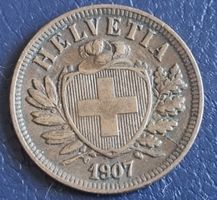 2 RAPPEN SCHWEIZ - 1907 