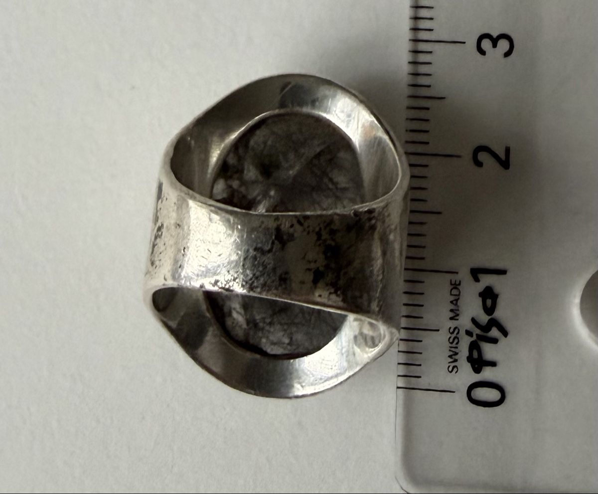 Anelli: Silber Ring mit Rutilquarz Stein. Gr.53! – Usato da Gossau venduto da Magic999 4