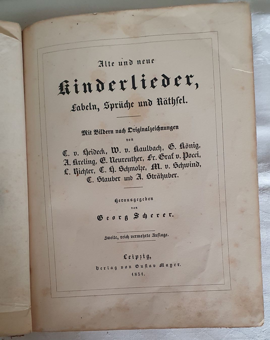 Bücher: Buch 1850 - Alte und neue Kinderlieder – Gebraucht aus Kreuzlingen von Rschweiz1 1