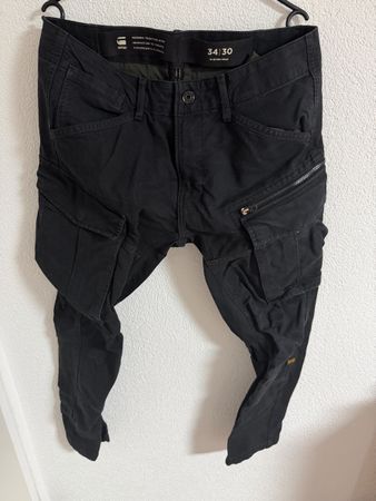 G-Star RAW Herren Hose Cargo 34/30 Schwarz