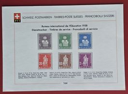 D V BIE BUREAU IN. EDUCATION 40 PESTALOZZI SAMMELBLATT 1958*