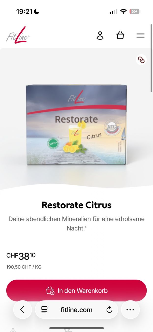 Fitline Lebensmittel & Spezialitäten: FitLine Restorate Citrus – Neu und originalverpackt aus Wangen SZ von Cabrio19 4
