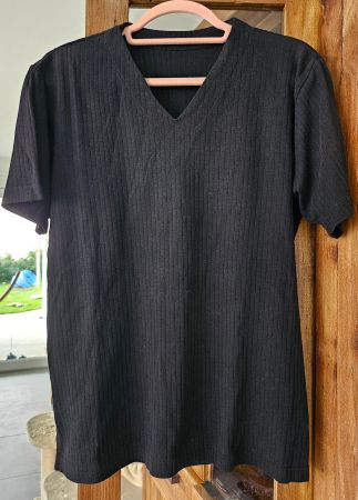 Shirt/Top Rippstrick,V-Ausschnitt,Gr.36/38