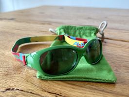 Baby Skibrille Alpina Grün mit Band + Täschchen ☀️