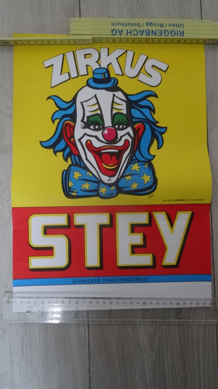 Foto & Immagini: Zirkus Stey Plakat Schweizer Traditionzirkus – Usato da Ehrendingen venduto da CHMEX