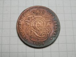 Belgien 2 Centimes, 1870 Legende in französisch - 'DES BELGE