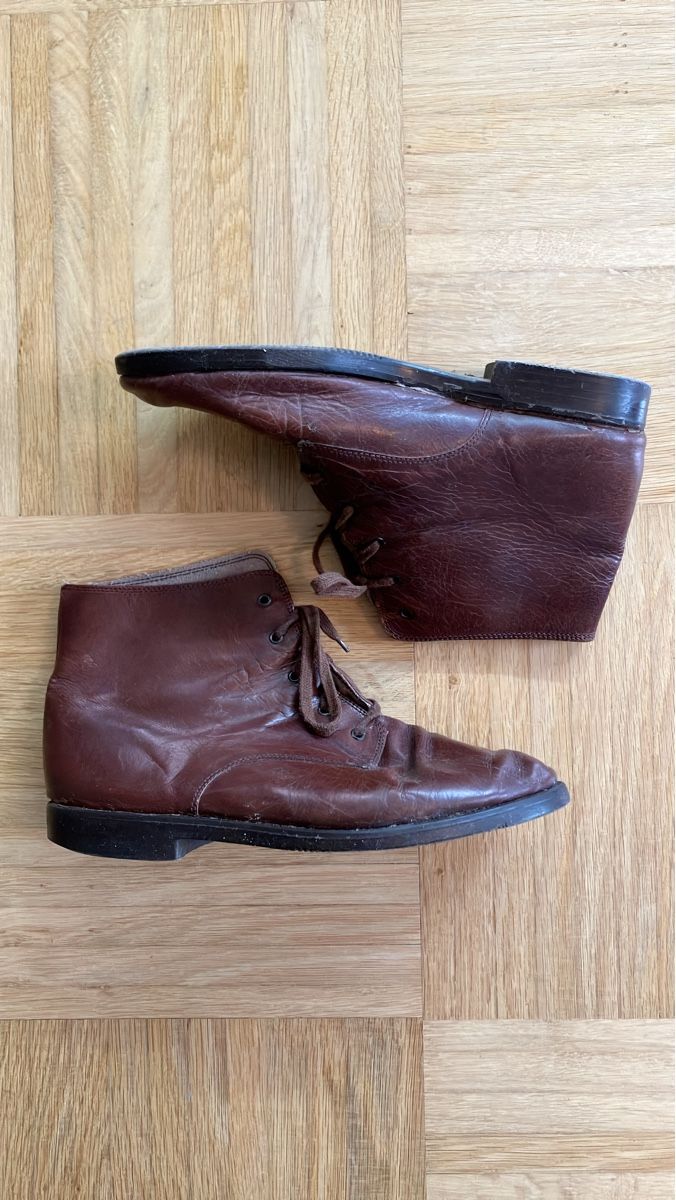 Scarpe da donna: Braune Vintage Lederstiefel - Gr. 40 – Usato da St.Gallen venduto da michel_simone