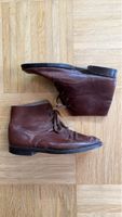 Braune Vintage Lederstiefel - Gr. 40