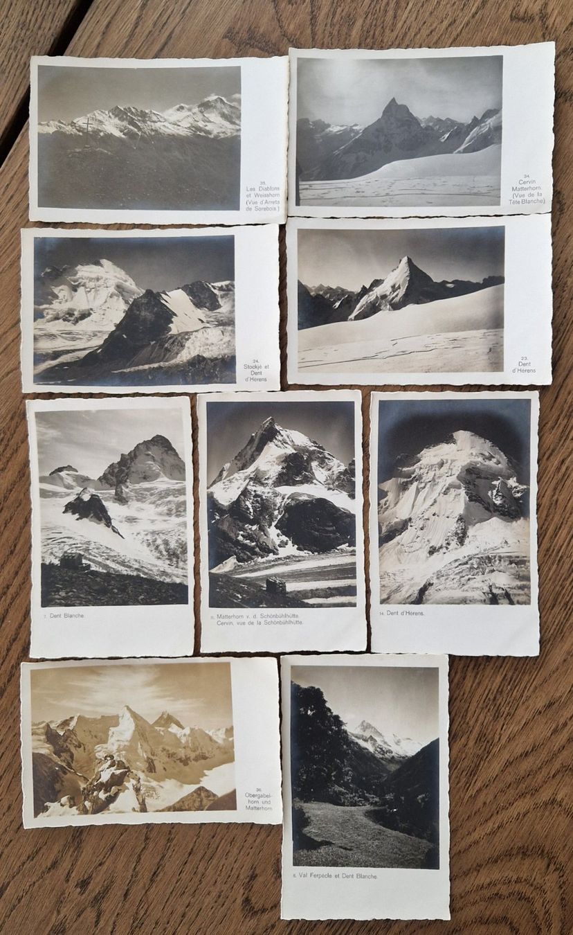 Cartoline postali: 9  Bilder aus den Alpen aus einer Serie – Usato da Ebikon venduto da Donar50