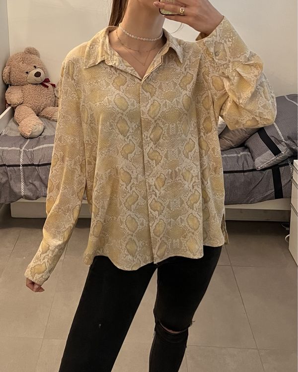 Chemise MANGO Jaune - Taille 38 / M - Occasion En Très Bon état