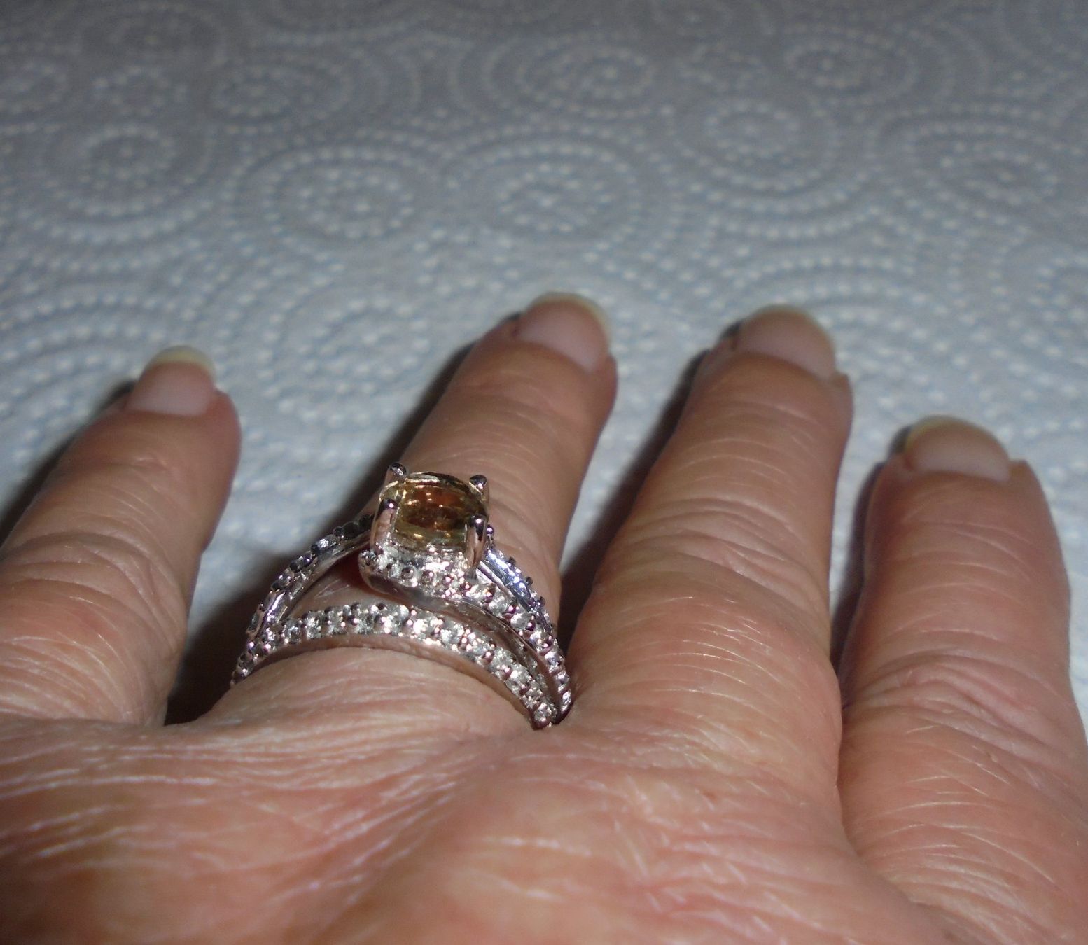 Anelli: Echtschmuck: Silberring 925er Champagner-Quarz 18/56 – Nuovo (secondo la descrizione) da Zuchwil venduto da maumauchi 6
