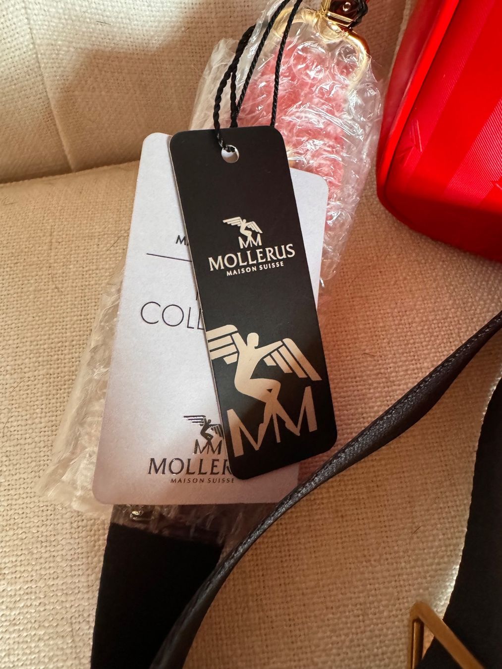 Maison Mollerus Borse da donna: Maison Mollerus Zell, Farbe Cherry rot, neu – Nuovo e nell'imballaggio originale da Grosswangen venduto da shoes.bags.and.co 6