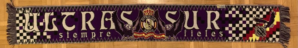 Écharpe Vintage Football Des Ultras Du Real Madrid Ultras Sur Toujours