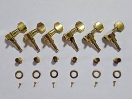 Guitar Tuners 6-in-line Gold - Used