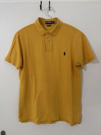 Polo Ralph Lauren Herren Gr L gelb Slim Fit oryginal